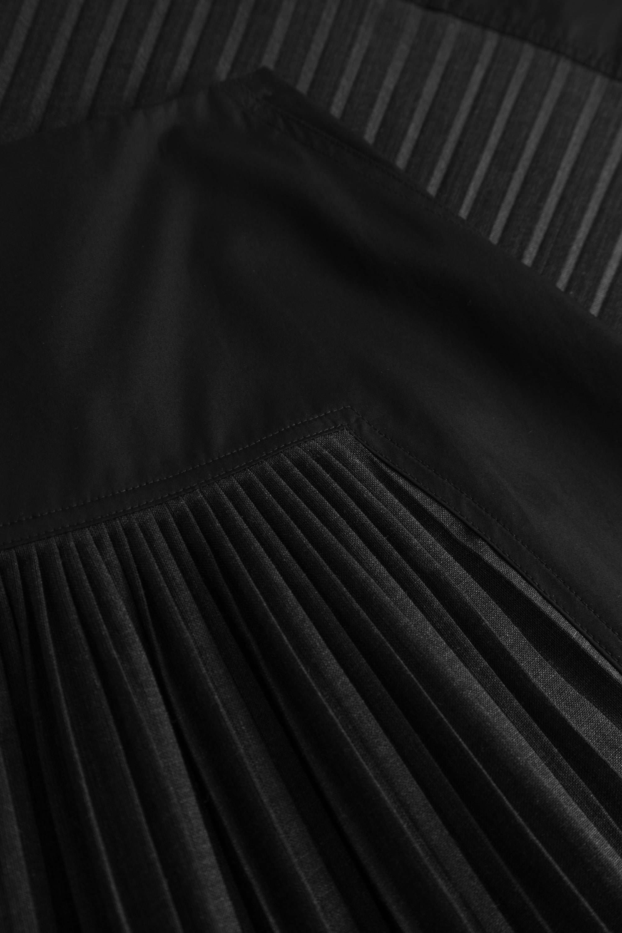 MKDT Studio NANNEL COTTON POPLIN Skirts BLACK