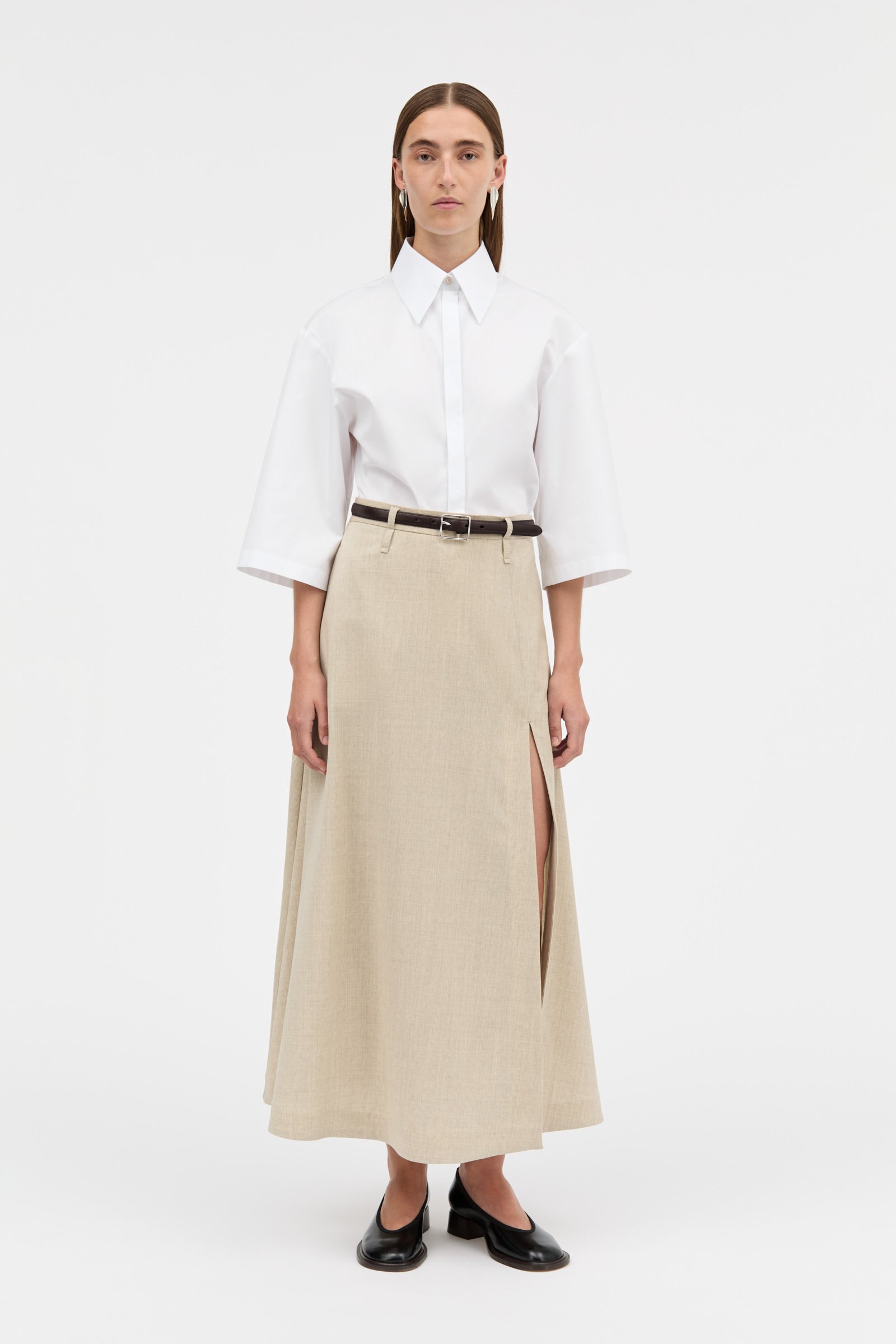 MKDT Studio NENYA SOFT WOOL Skirts SAND