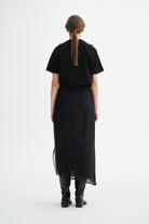 MKDT Studio NIRI SILK ORGANZA SKIRT Skirts BLACK QUARTZ