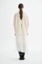 MKDT Studio NIRI SILK ORGANZA SKIRT Skirts IVORY QUARTZ