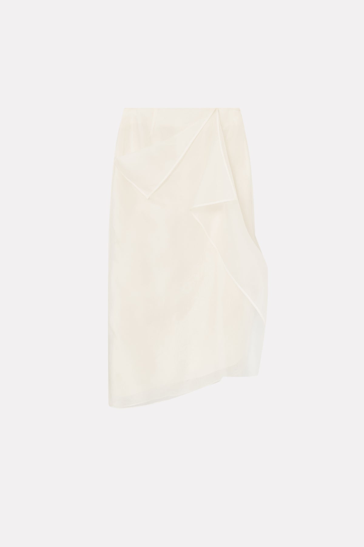 MKDT Studio NIRI SILK ORGANZA SKIRT Skirts IVORY QUARTZ