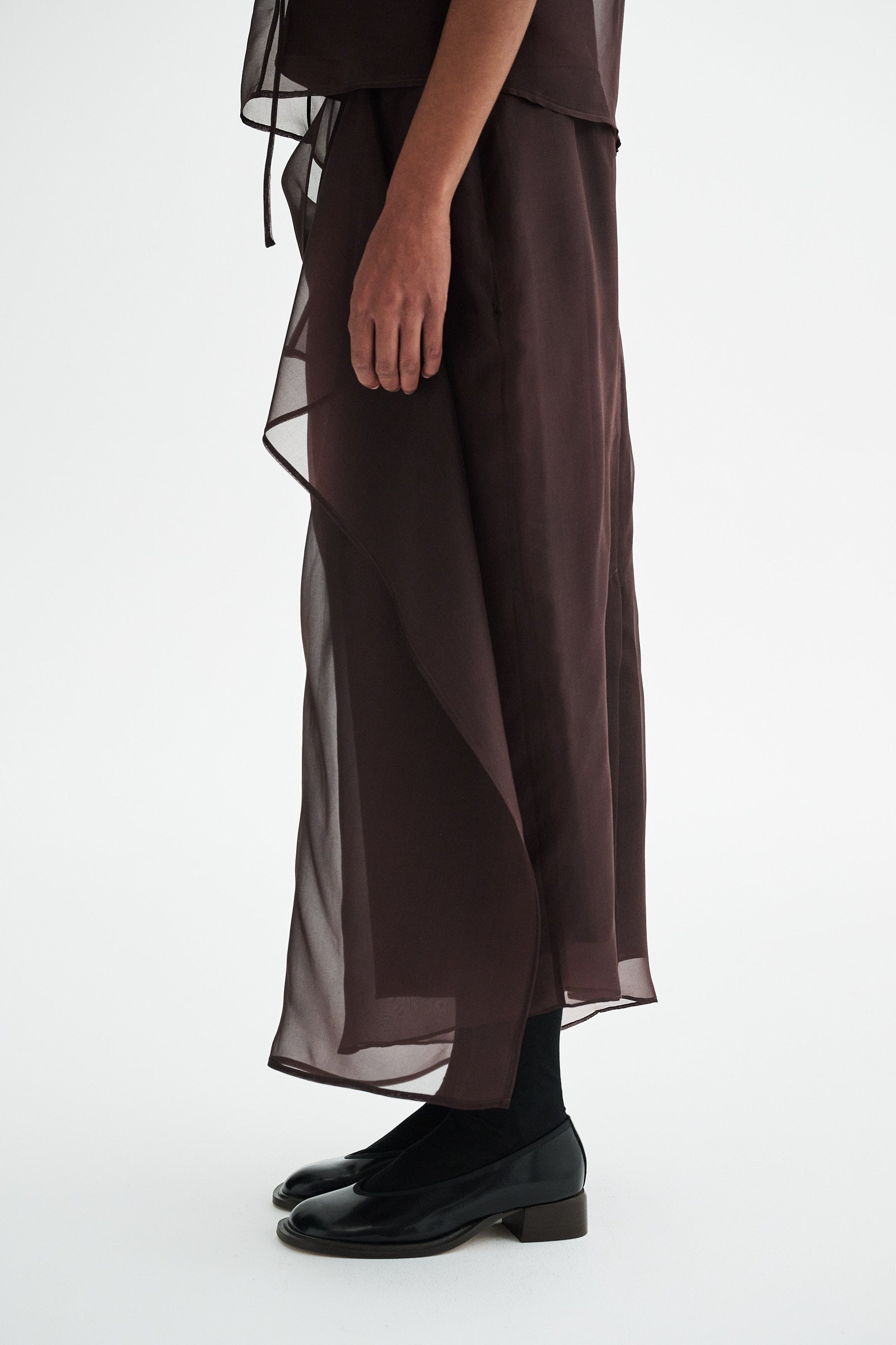 MKDT Studio NIRI SILK ORGANZA SKIRT Skirts FIG