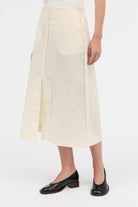 MKDT Studio NOLLY CRISP TECH Skirts ECRU