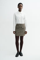 MKDT Studio NOMME LIGHT TWEED Skirts SEPIA MELANGE