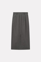 MKDT Studio NOVELLA CHECK POPLIN Skirts CHARCOAL CHECK