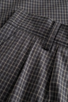 MKDT Studio NOVELLA CHECK POPLIN Skirts CHARCOAL CHECK