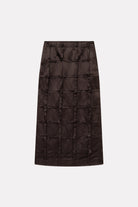 MKDT Studio NURI-ATELIER LINEN SILK BLEND Skirts DARK BROWN