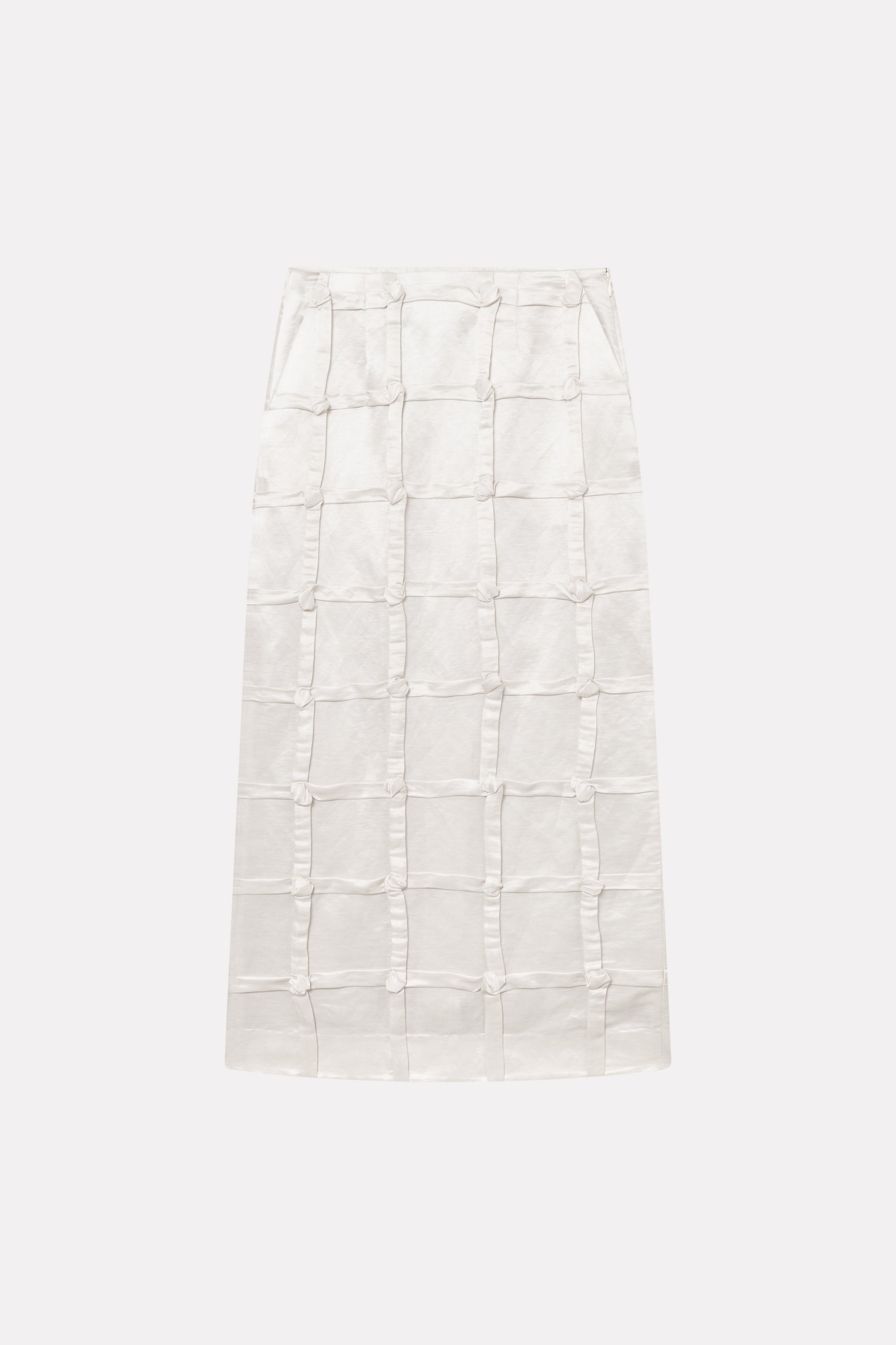 MKDT Studio NURI-ATELIER LINEN SILK BLEND Skirts LIGHT GREY