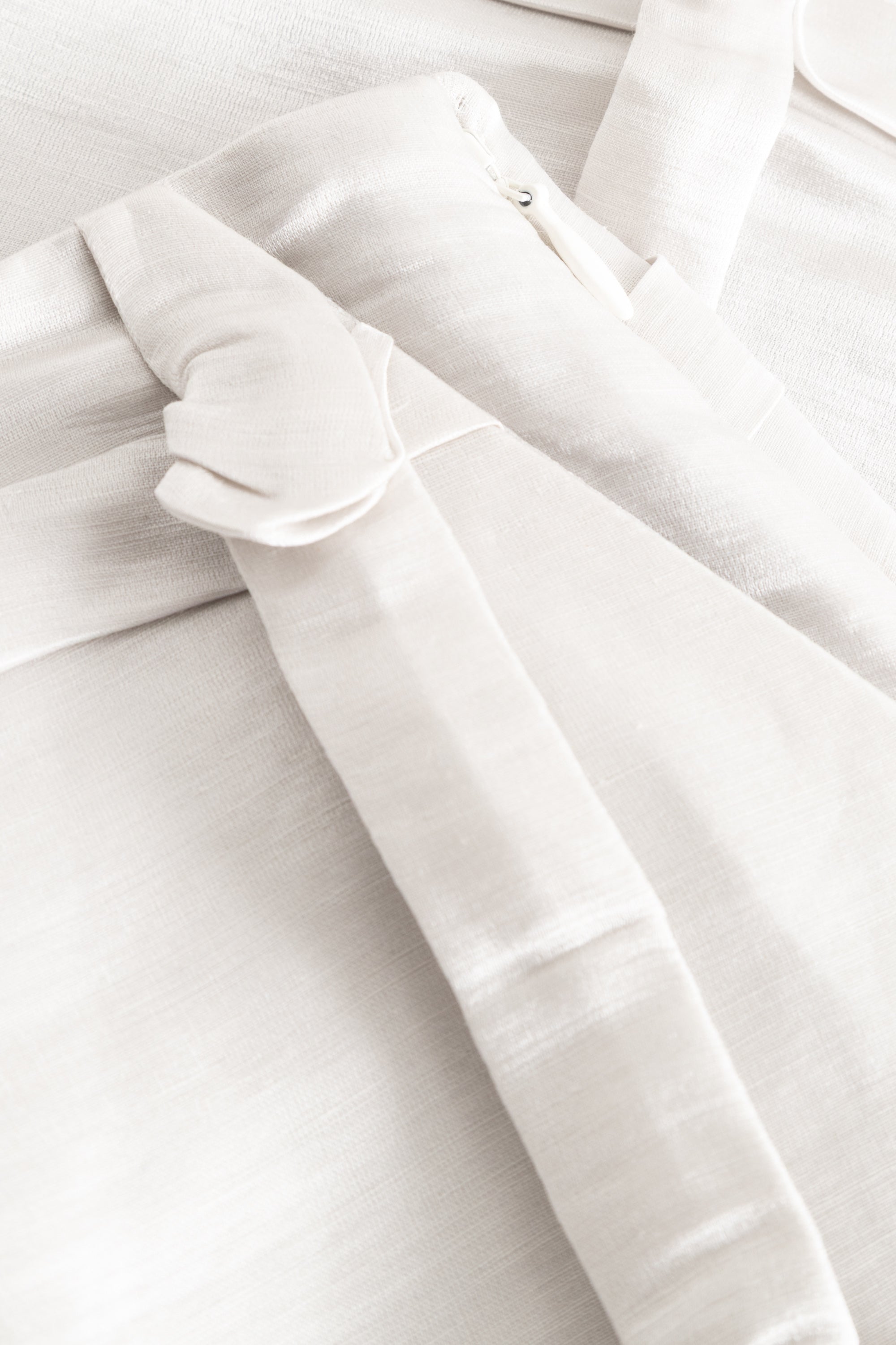 MKDT Studio NURI-ATELIER LINEN SILK BLEND Skirts LIGHT GREY