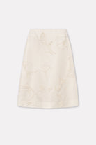 Mark Kenly Domino Tan Natalya-atelier Silk Wool Twill Skirts IVORY