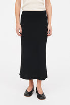 MKDT Studio Noelle Crepe Georgette Skirts BLACK