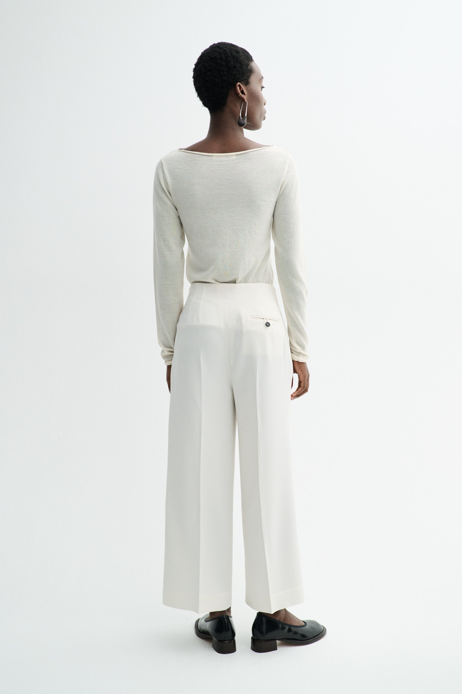 MKDT Studio PALLAS CREPE GEORGETTE Pants IVORY