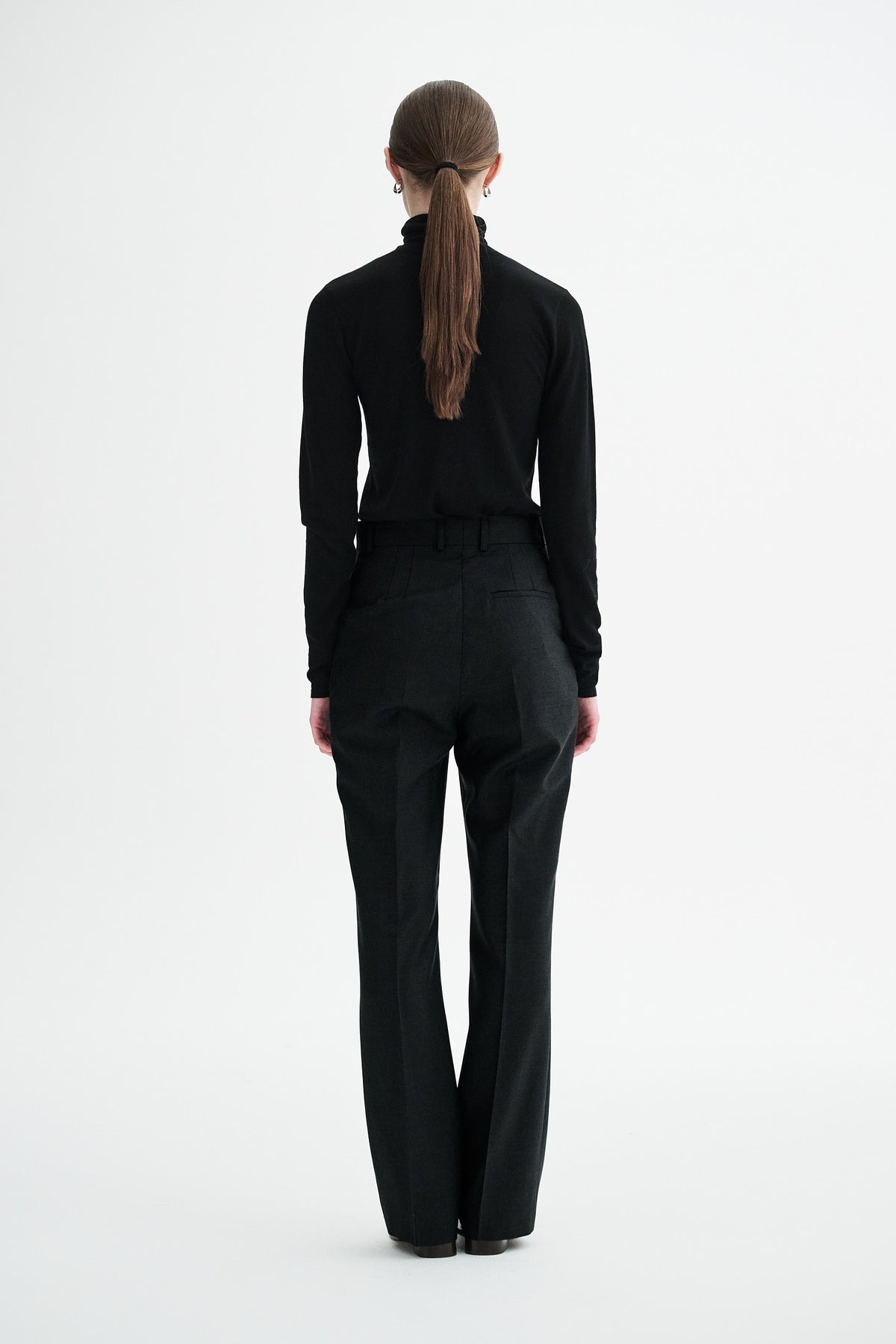 MKDT Studio PATRINA ECO WOOL TWILL Pants BLACK