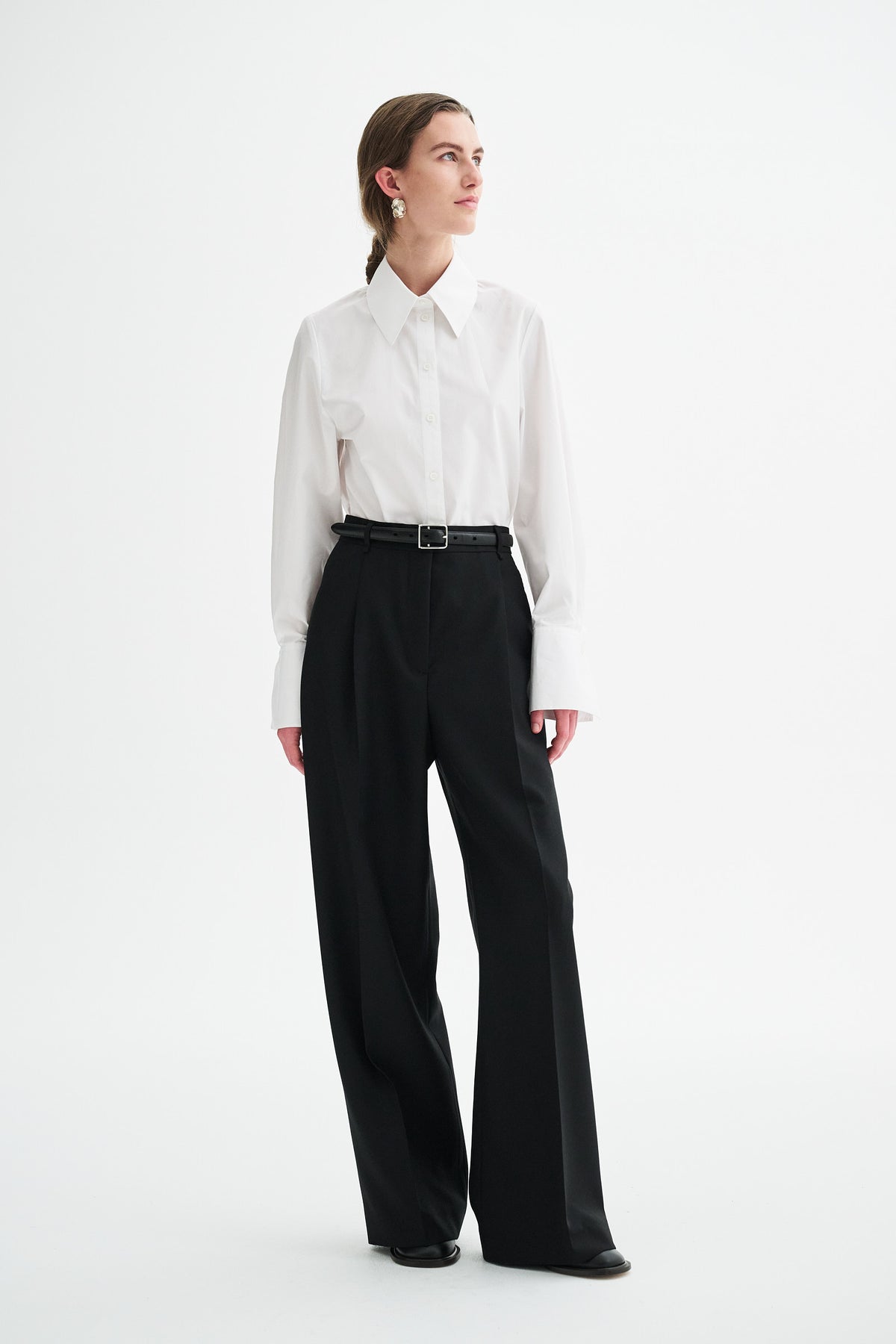 MKDT Studio PIRKA ECO WOOL TWILL Pants BLACK