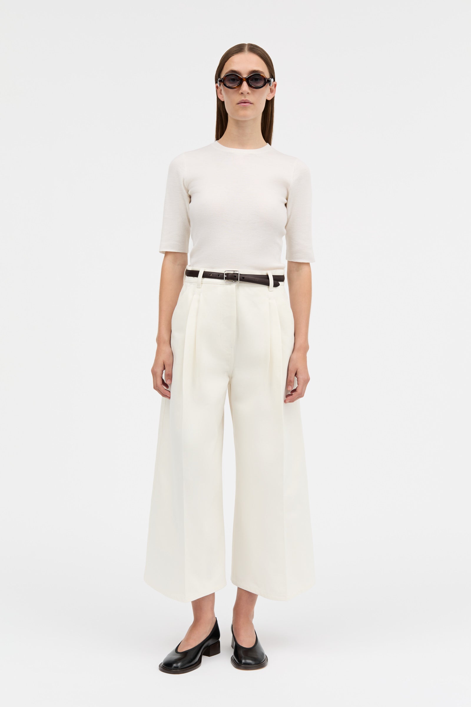 MKDT Studio PIVELLA WHITE DENIM Pants IVORY