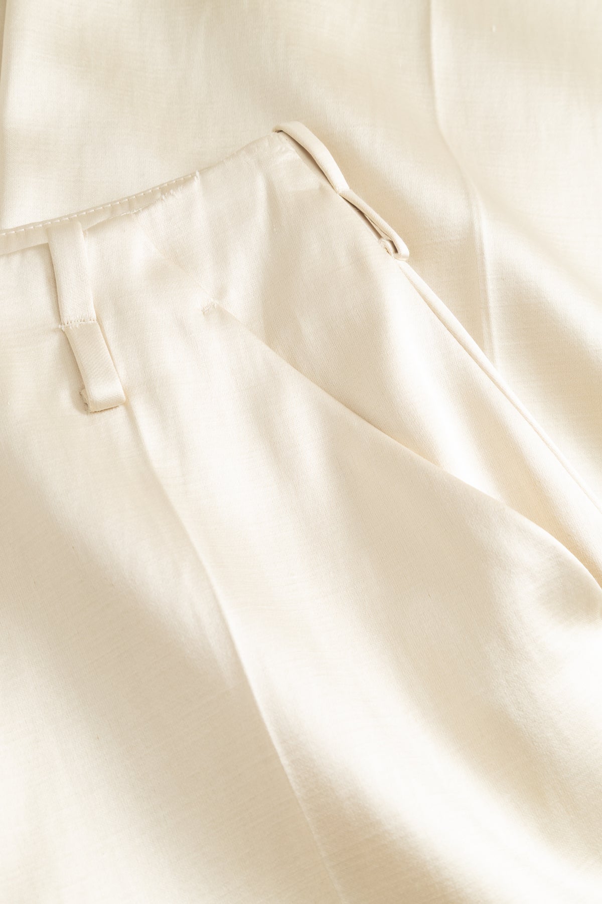 MKDT Studio PRALA-ATELIER SHINY TROUSERS Pants METALIC CREAM