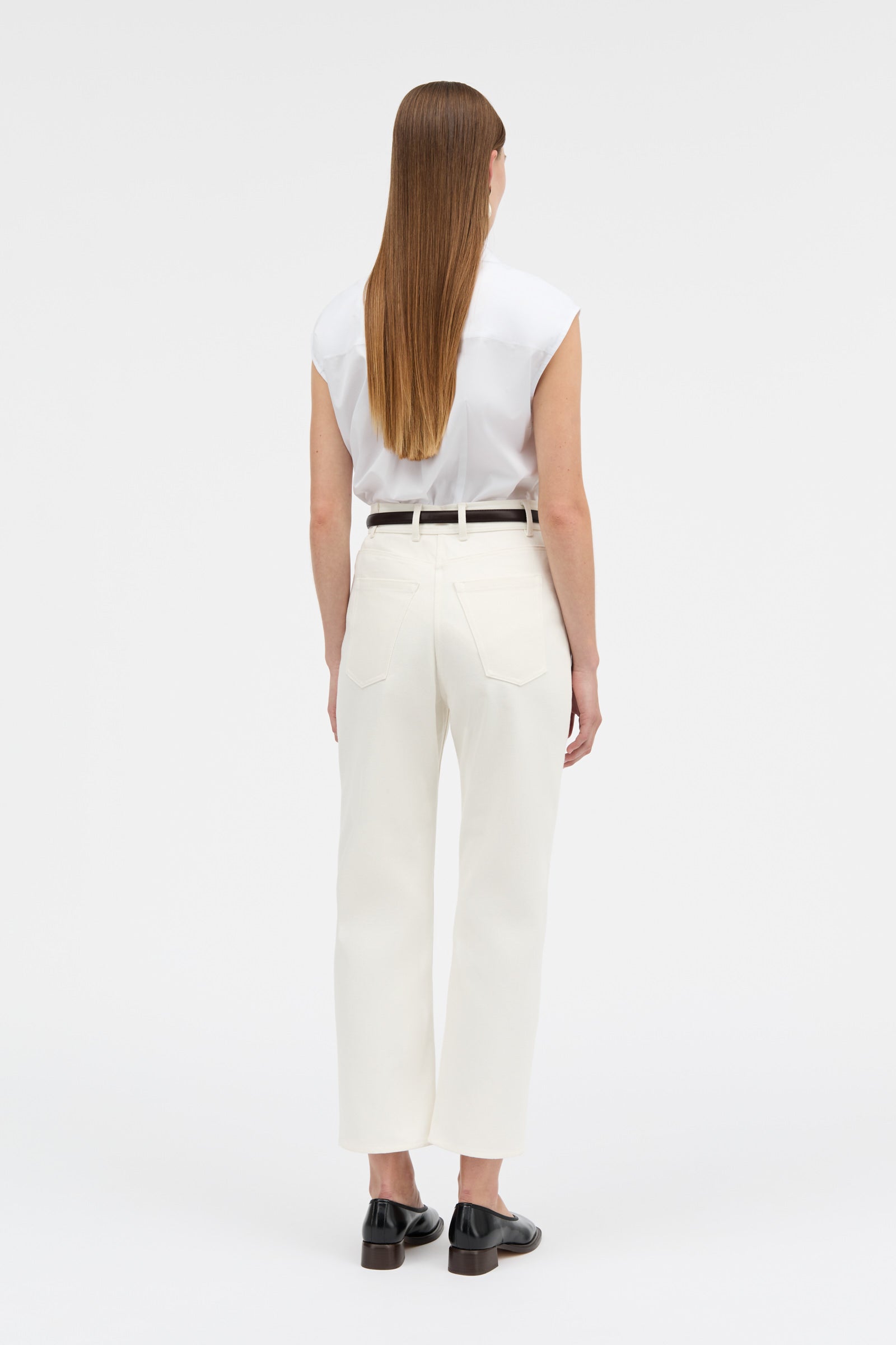 MKDT Studio PRAME WHITE DENIM Pants IVORY
