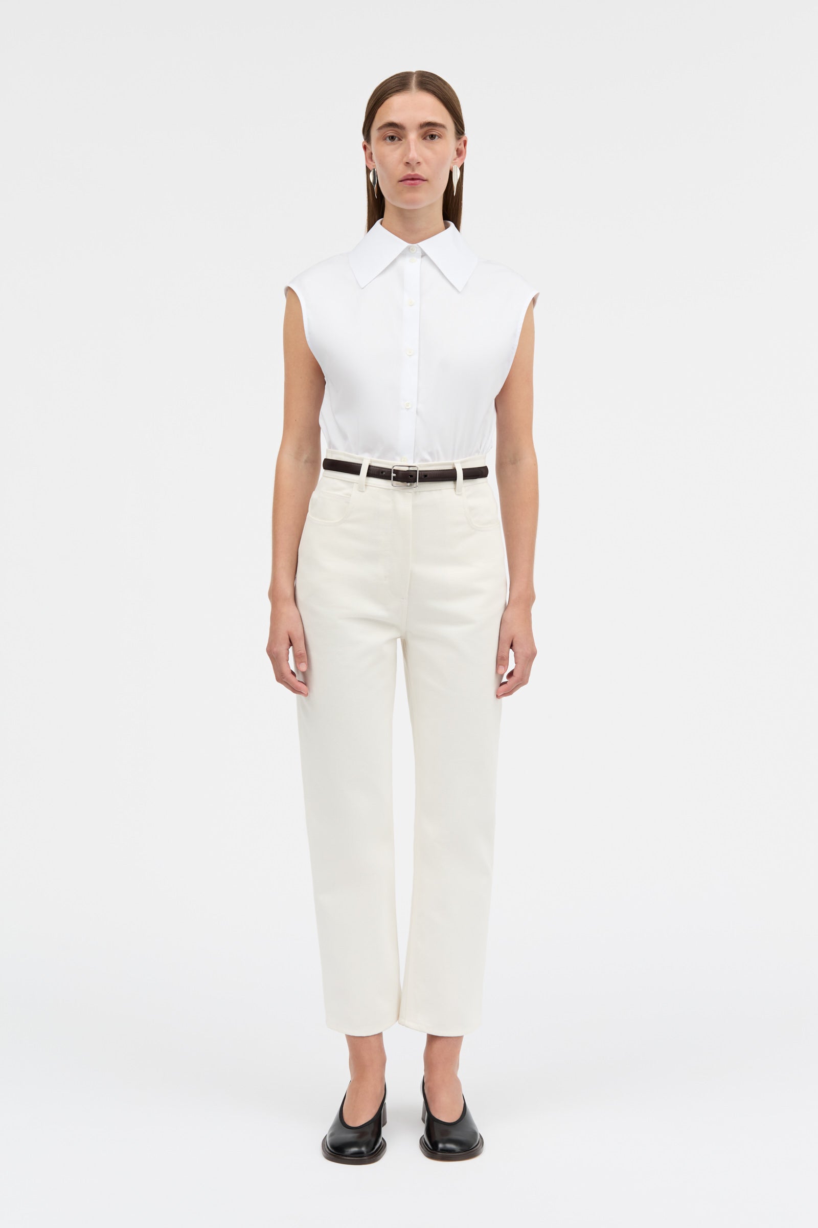 MKDT Studio PRAME WHITE DENIM Pants IVORY