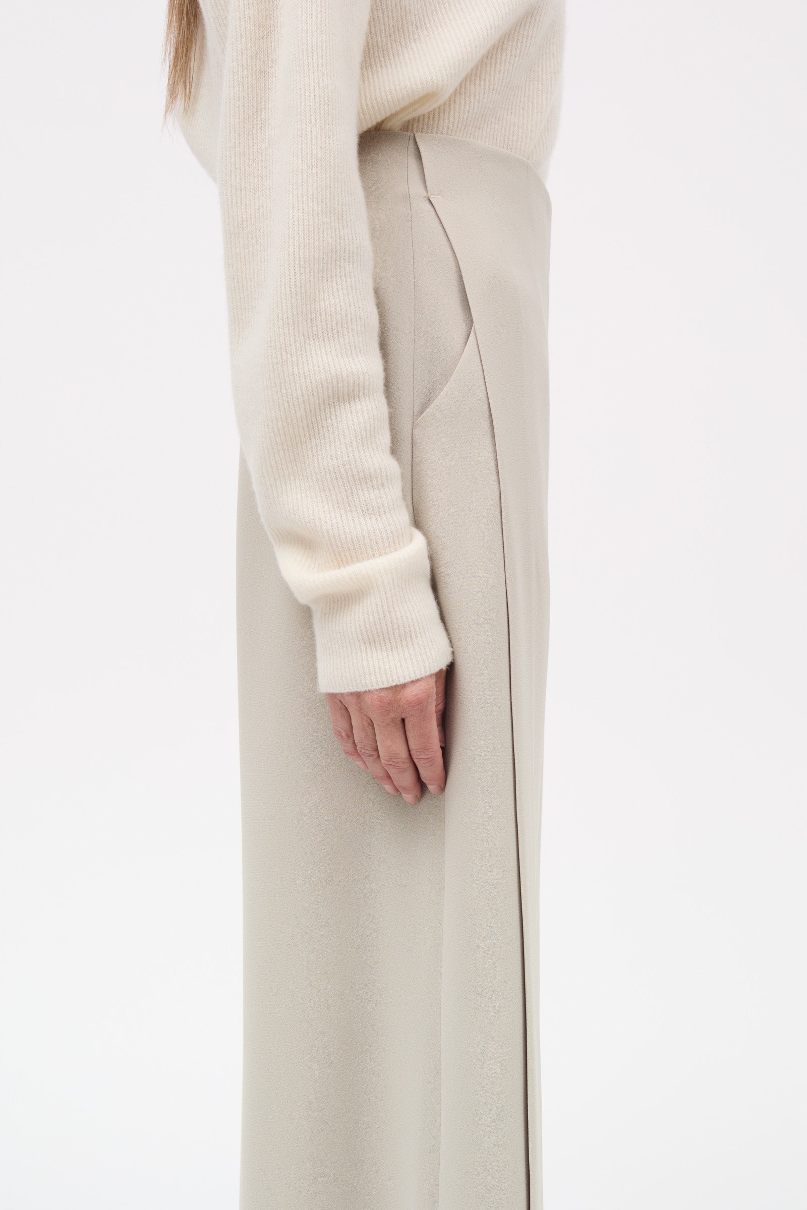 MKDT Studio Pandora Crepe Georgette Pants SAND