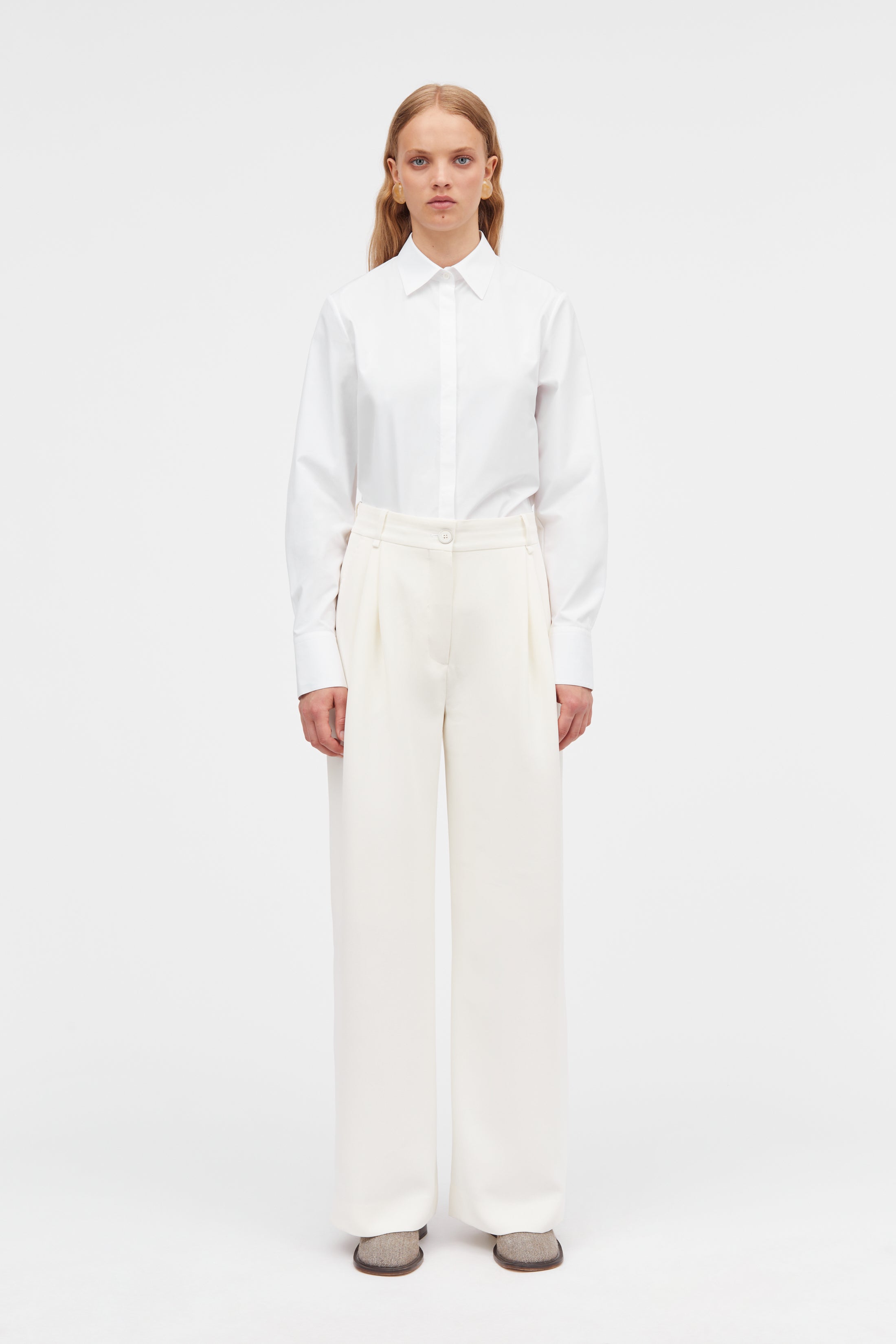 MKDT Studio Persia Crepe Georgette Pants IVORY