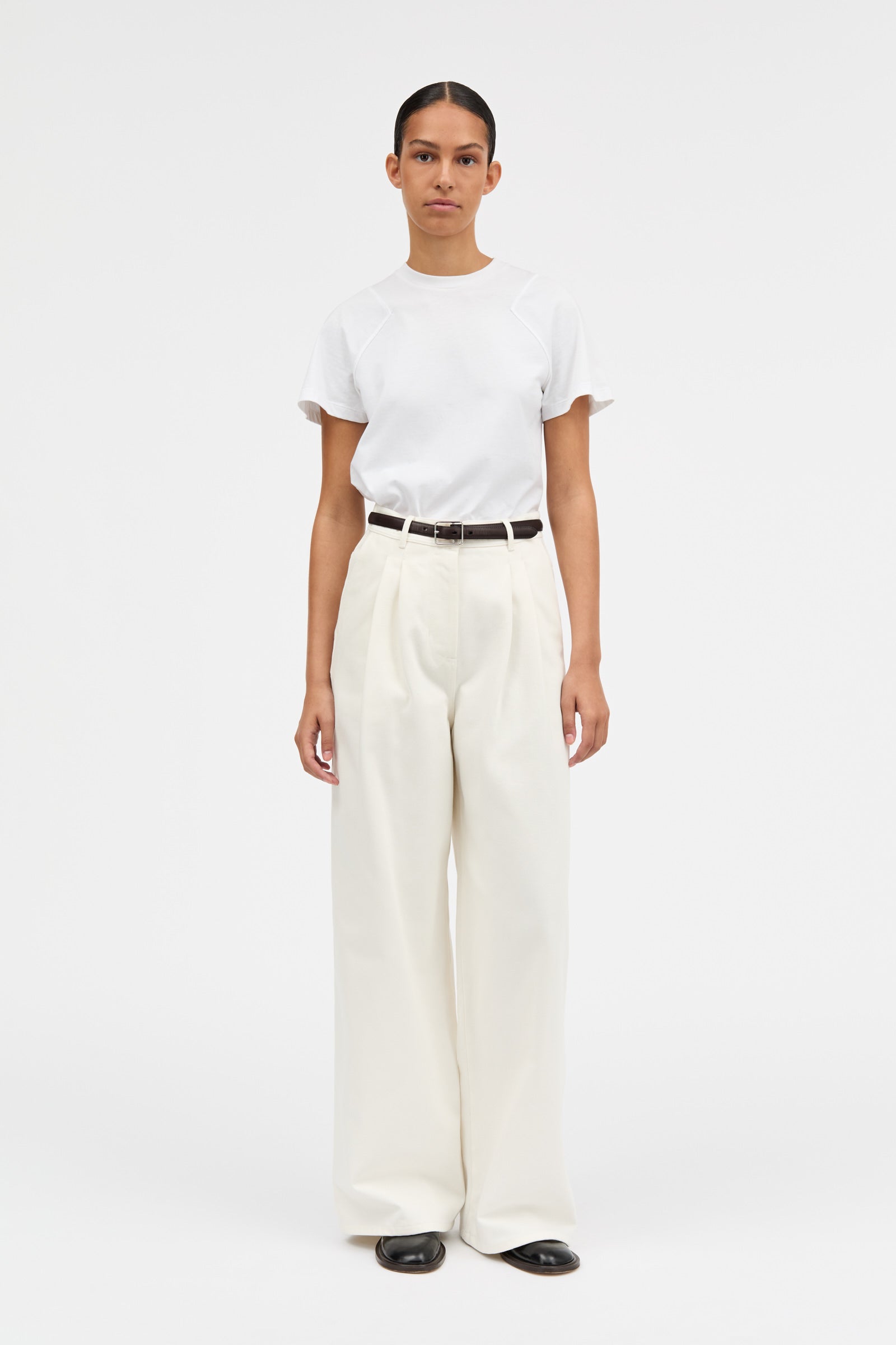 Mark Kenly Domino Tan Prairie White Denim Pants WHITE