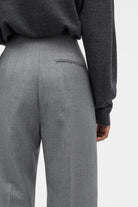 Mark Kenly Domino Tan Priska Light Wool Pants GREY MELANGE