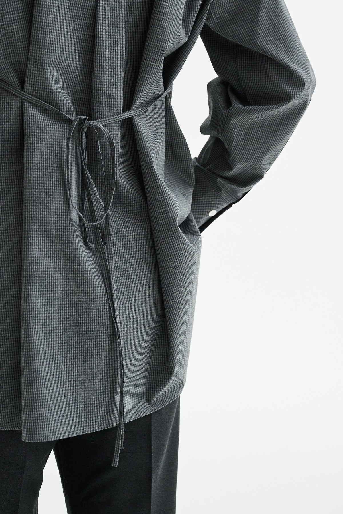 MKDT Studio SEBASTIANA COTTON POPLIN Shirts GREY MELANGE
