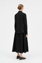 Mark Kenly Domino Tan Sadja Sheer Cotton Shirts BLACK