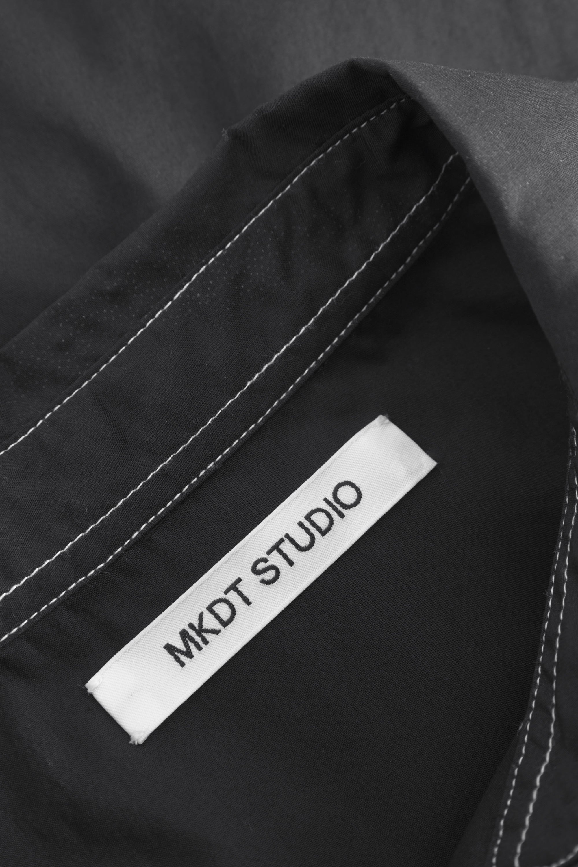 Mark Kenly Domino Tan Sadja Sheer Cotton Shirts BLACK