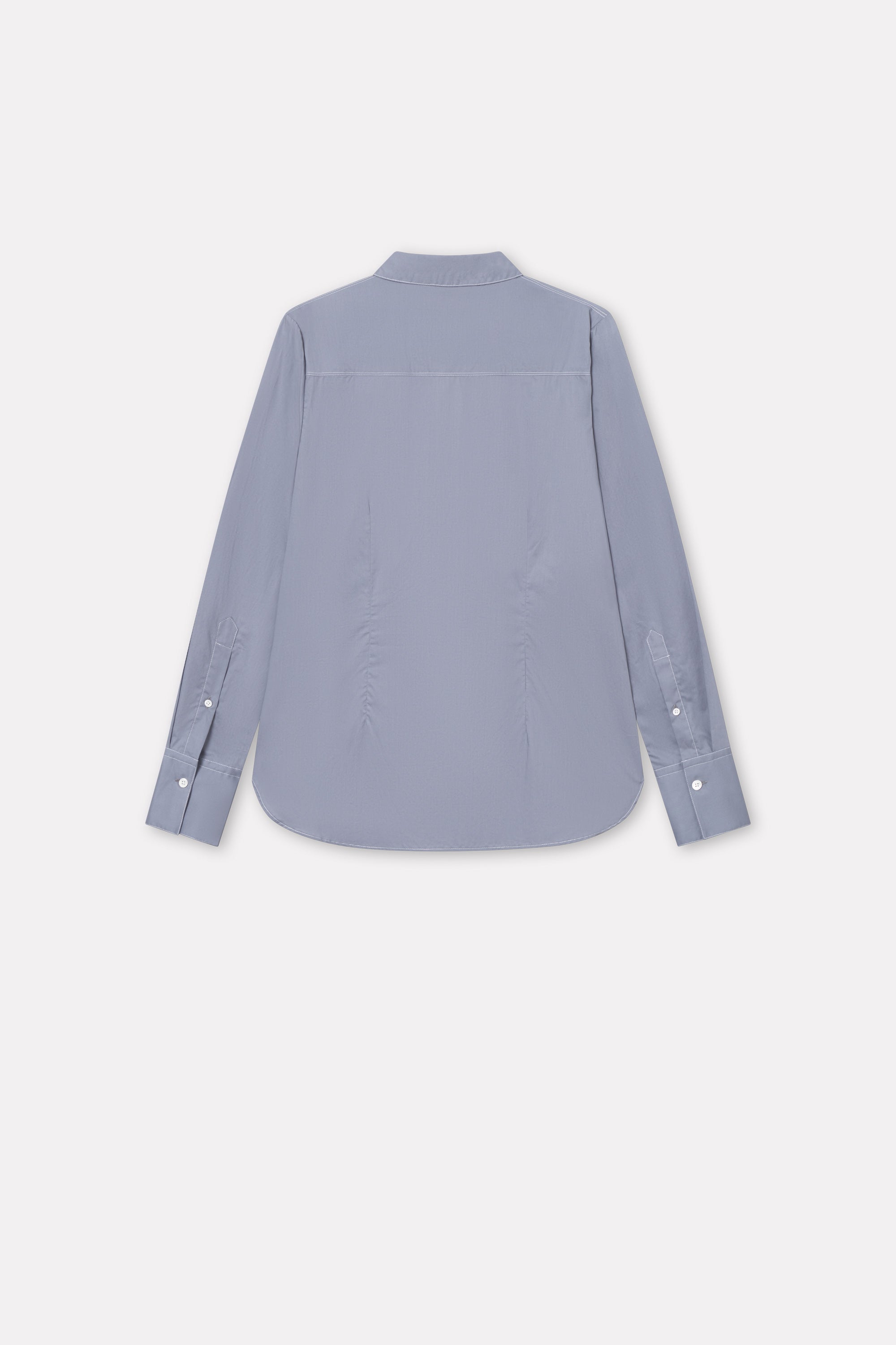 Mark Kenly Domino Tan Sadja Sheer Cotton Shirts BLUE