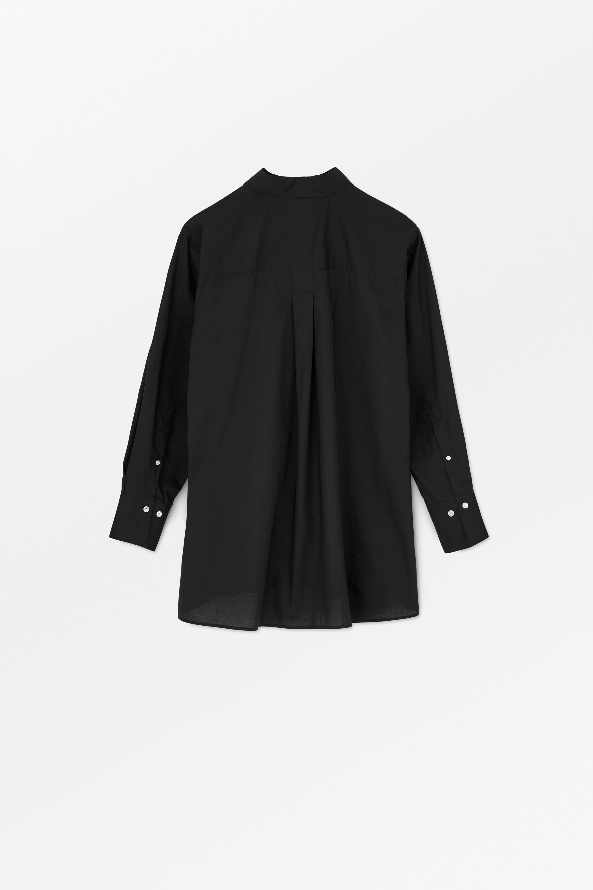 MKDT Studio Sevasti Sheer Cotton Organic Shirts BLACK