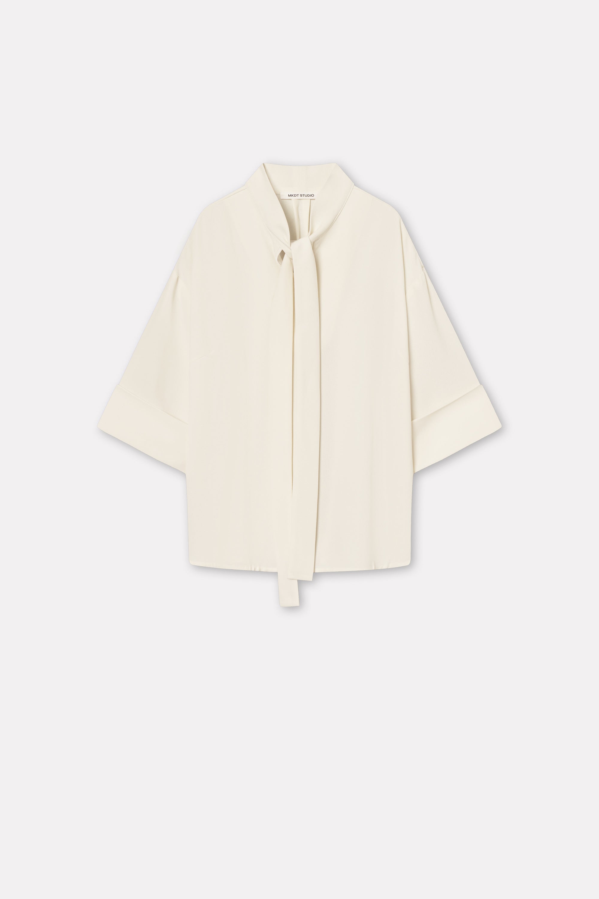 Mark Kenly Domino Tan Siva Crepe Georgette Blouses IVORY