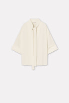 Mark Kenly Domino Tan Siva Crepe Georgette Blouses IVORY