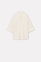 Mark Kenly Domino Tan Siva Crepe Georgette Blouses IVORY