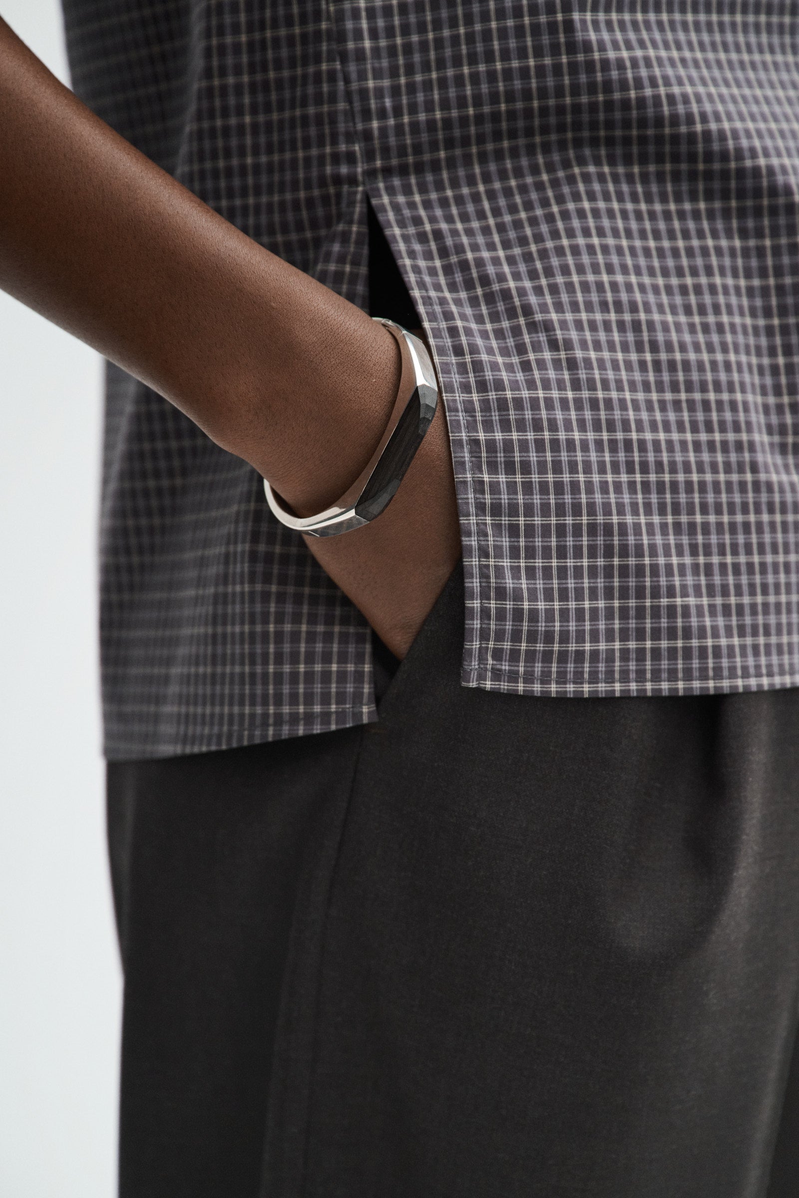MKDT Studio TASH CHECK POPLIN Shirts CHARCOAL CHECK