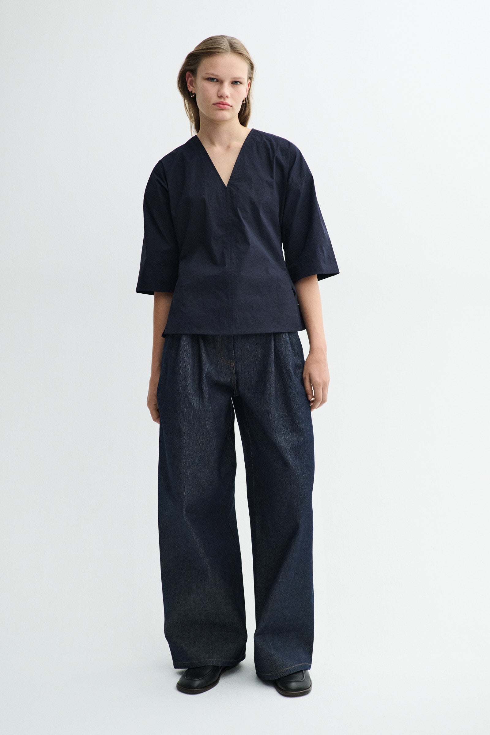 MKDT Studio TATE CRISP TECH Shirts DARK NAVY
