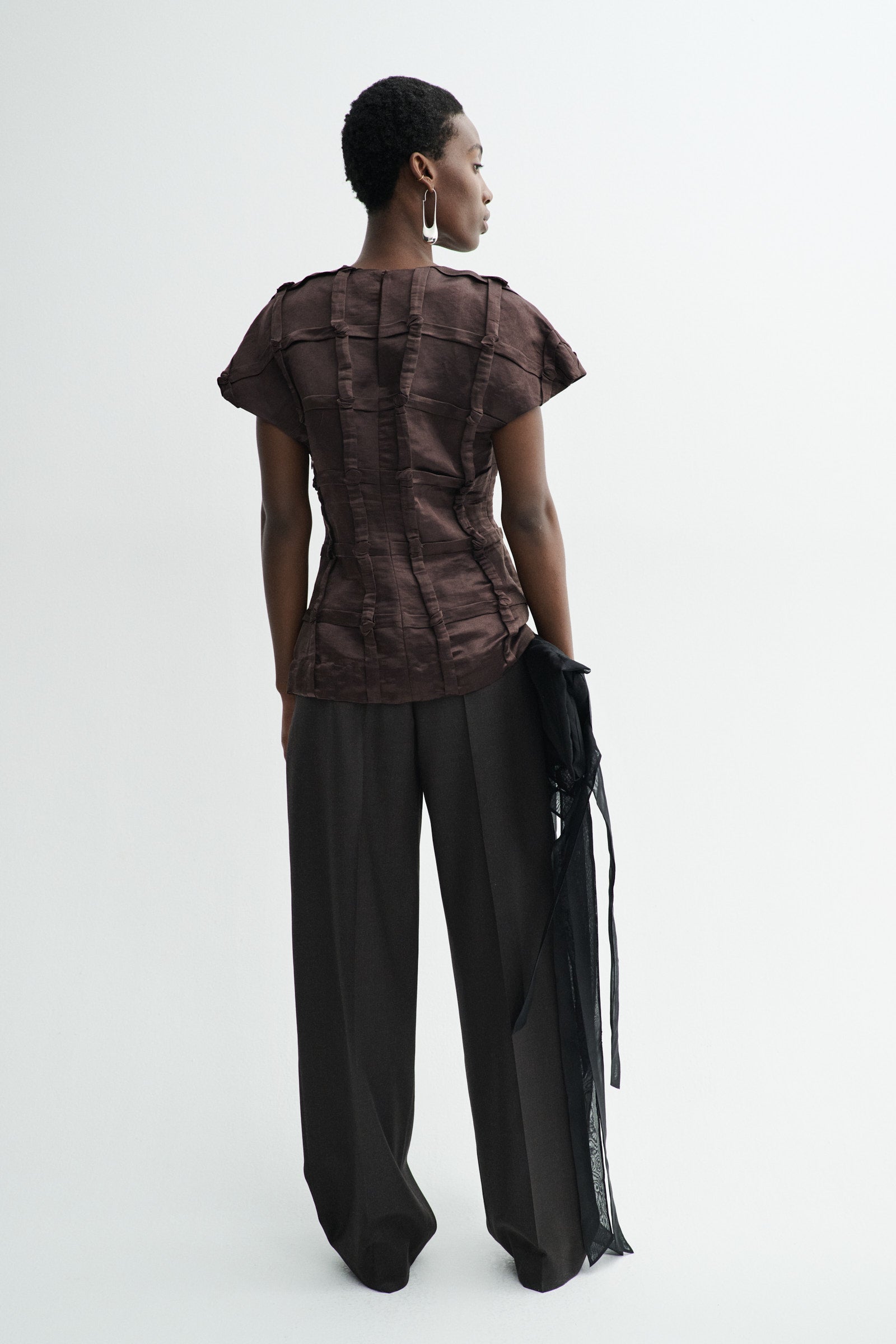 MKDT Studio TOULOUSE-ATELIER LINEN SILK BLEND Shirts DARK BROWN