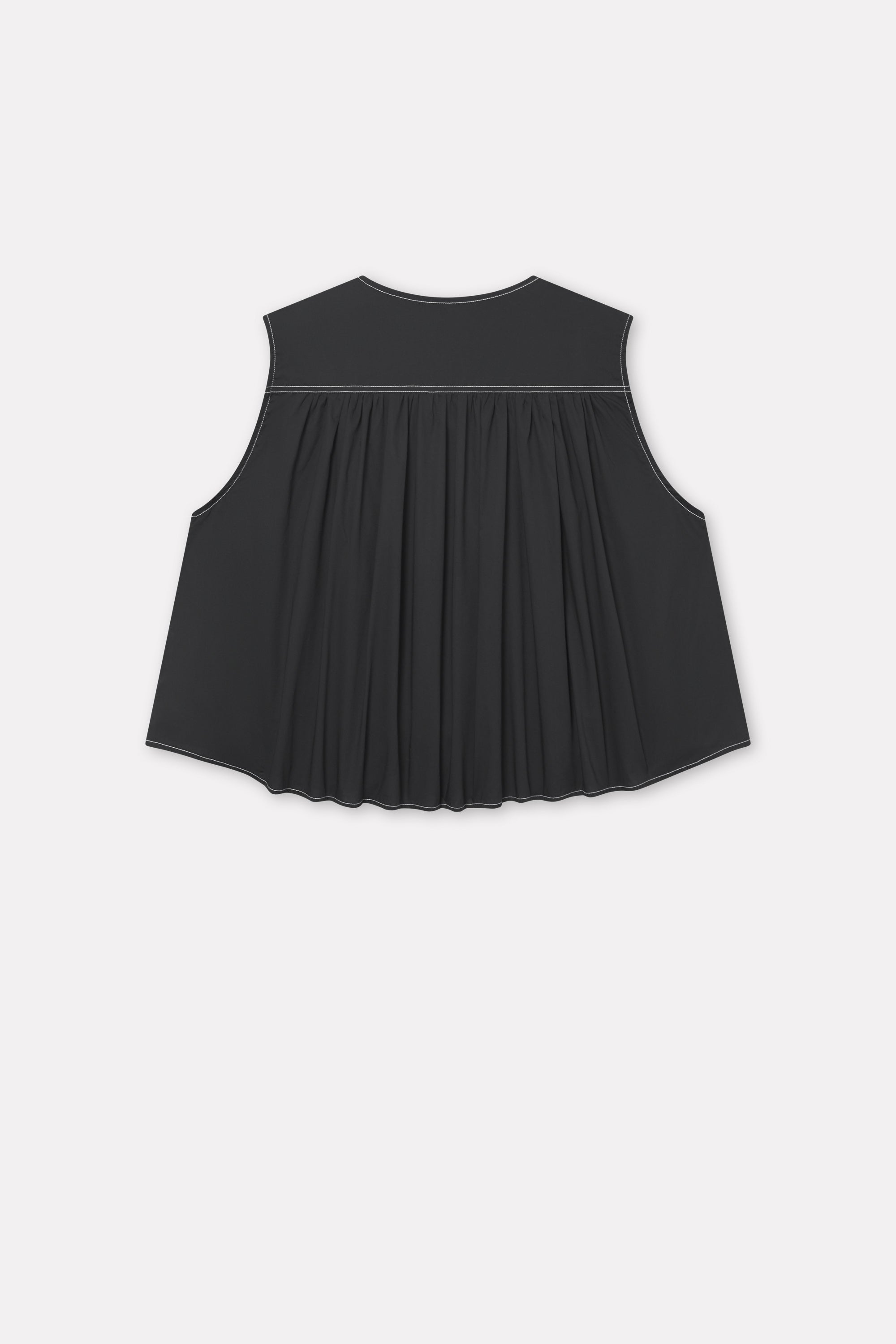 Mark Kenly Domino Tan Tahira Sheer Cotton Blouses BLACK
