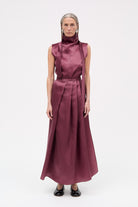 MKDT Studio Tasha-atelier Silk Blouses BERRY