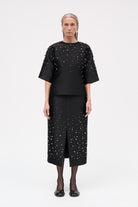 MKDT Studio Teagan-atelier Silk Tech T-Shirts BLACK