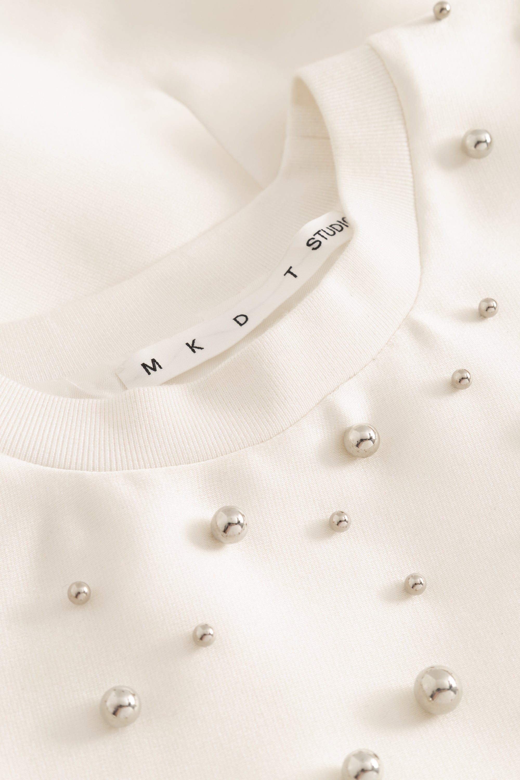MKDT Studio Teagan-atelier Silk Tech T-Shirts IVORY