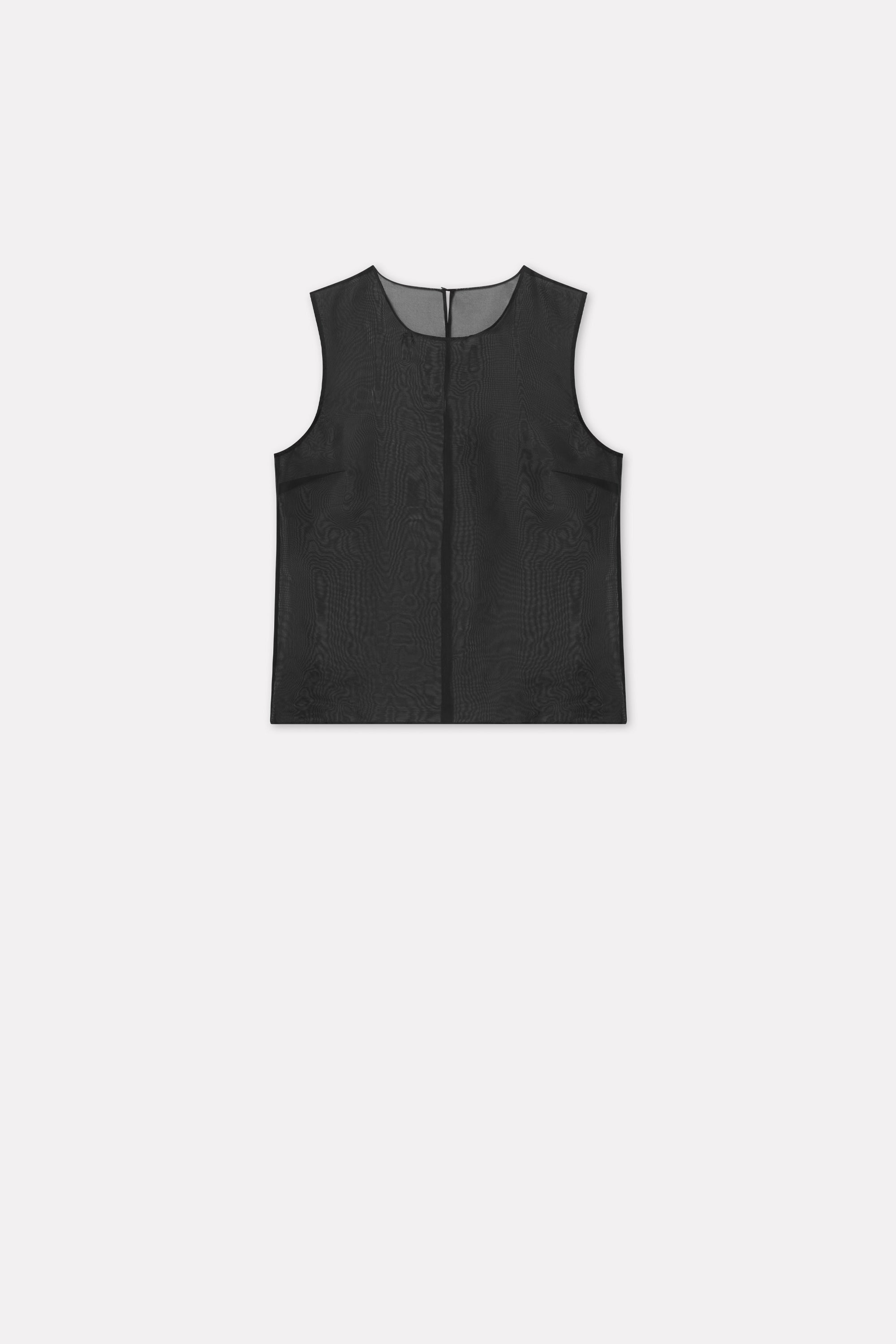 Mark Kenly Domino Tan Tove-atelier Organza Shirts BLACK