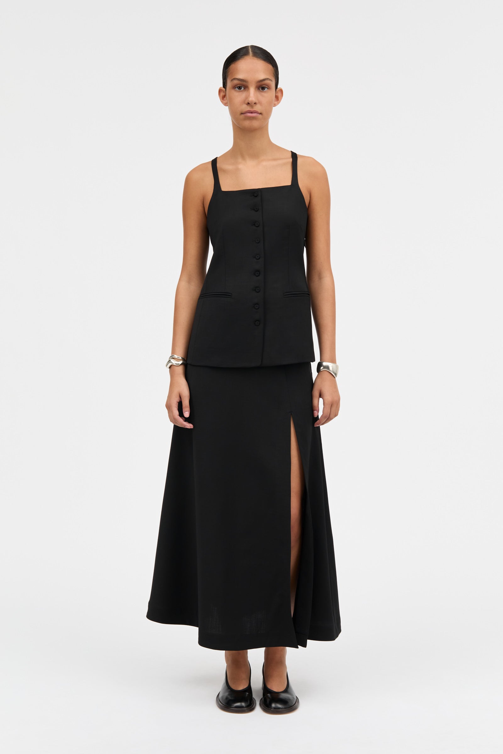 MKDT Studio True Top Blouses BLACK
