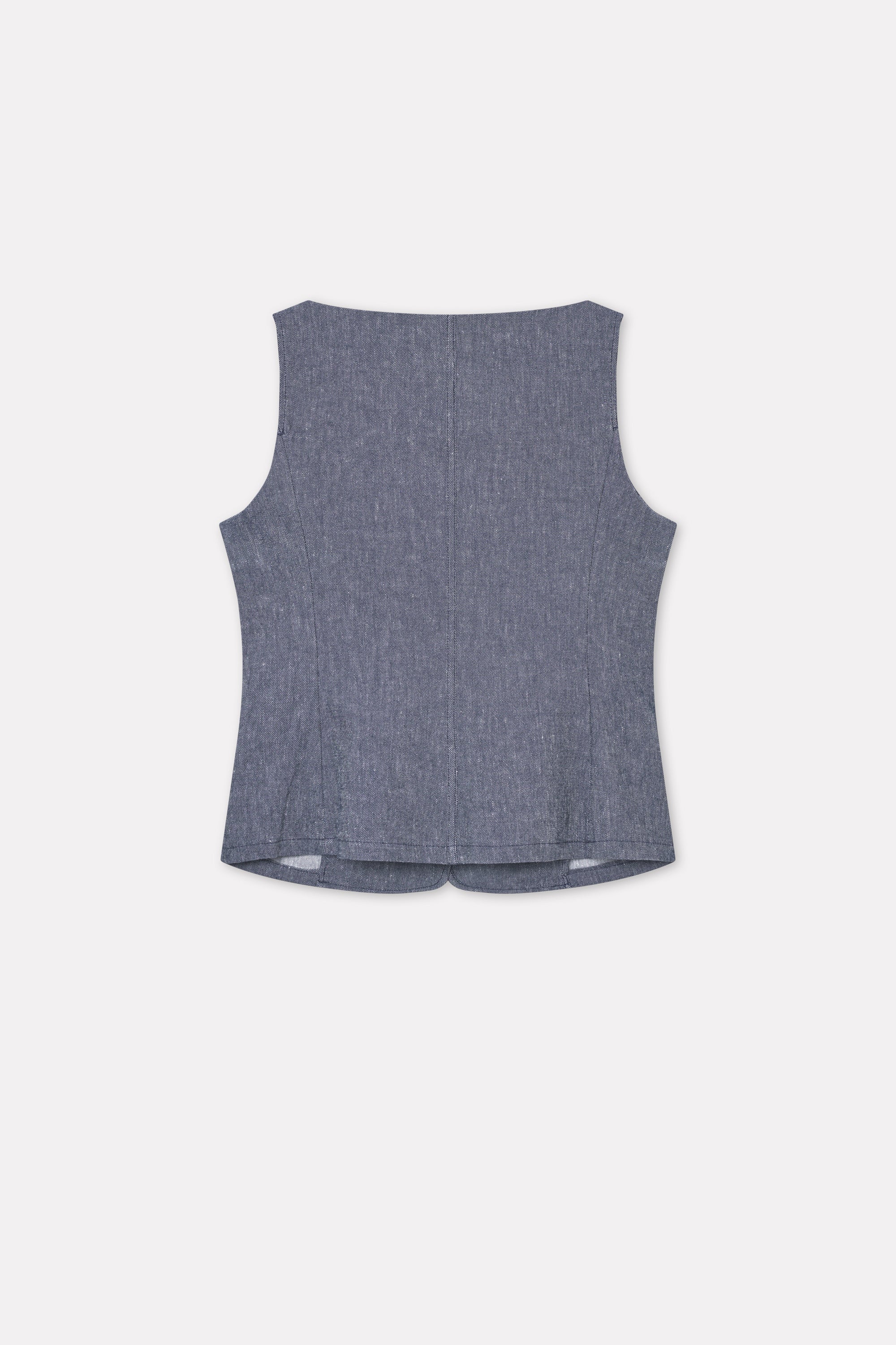 Mark Kenly Domino Tan Tura Soft Denim Vest NAVY