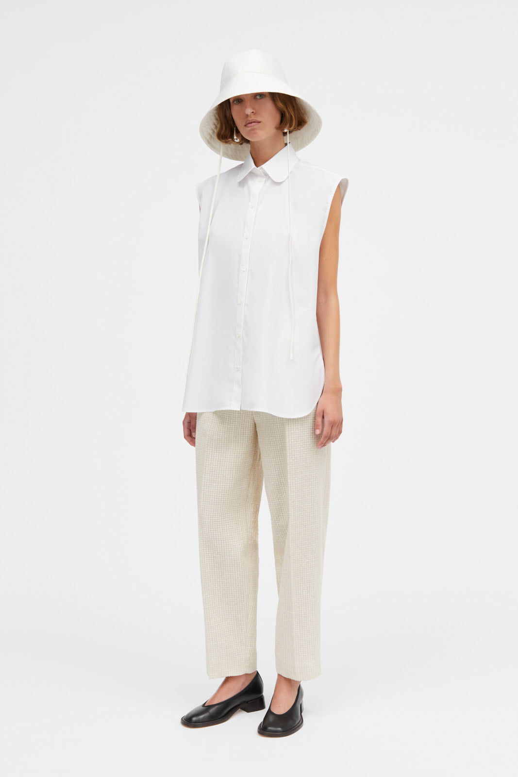 Mark Kenly Domino Tan Tusse Poplin Shirts WHITE