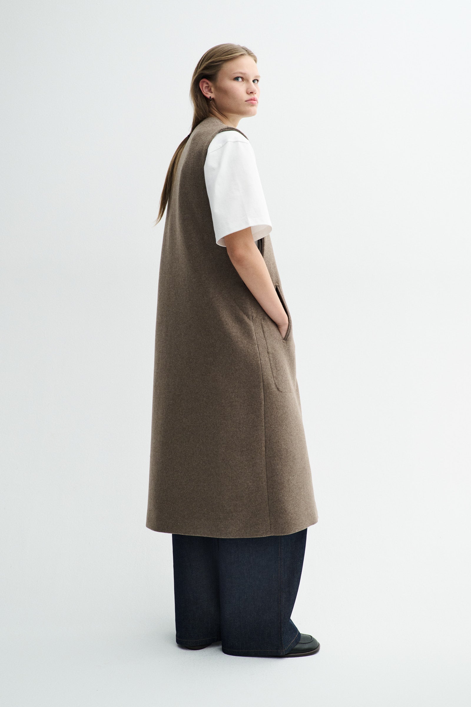 MKDT Studio VICTOIRE WOOL BLEND Vest TAUPE