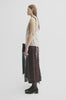 MKDT Studio NURI-ATELIER LINEN SILK BLEND Skirts DARK BROWN