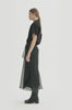 MKDT Studio NIRI SILK ORGANZA SKIRT Skirts BLACK QUARTZ